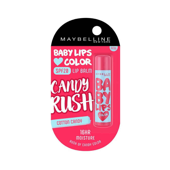 Buy Maybelline New York Baby Lips Candy Rush Cotton Candy Lip Balm (4 g) - Purplle