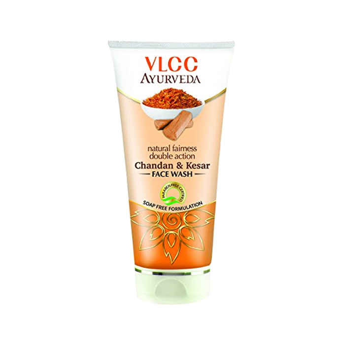 Buy VLCC Natural Fairness Double Action Chandan & Kesar Facewash (50 ml) - Purplle