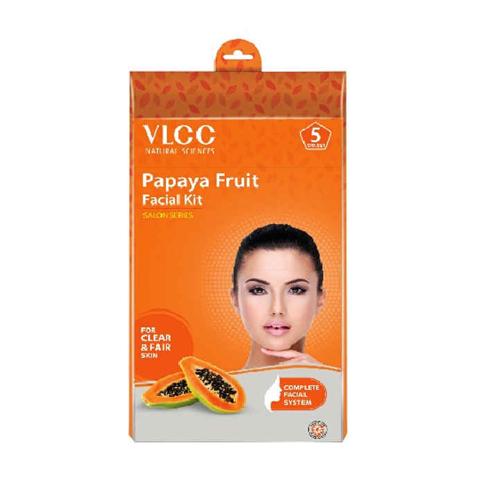 Buy VLCC Papaya Fruit Facial Kit (5 Sessions) (300 g) - Purplle