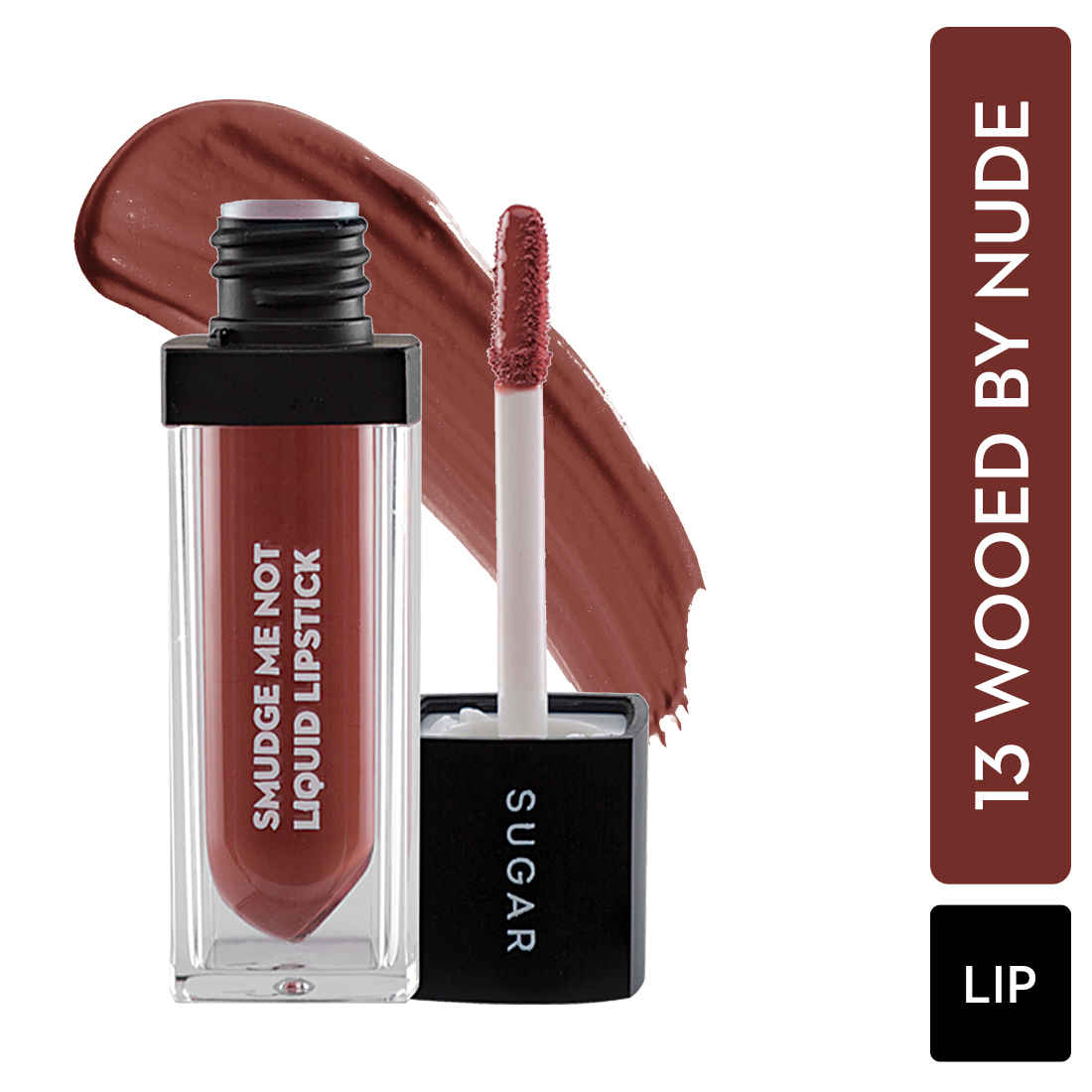 Buy SUGAR Cosmetics Smudge Me Not Liquid Lipsticks for Women | Transferproof & Waterproof | Lasts 12+ Hours | Matte Lipstick | 4.5ml - 13 Wooed By Nude (Peach Nude) - Purplle
