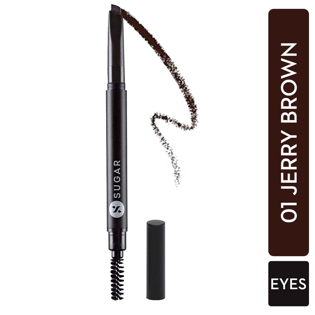 Buy SUGAR Cosmetics Arch Arrival Brow Definer | Brow Pencil with Spoolie | Lasts Upto 12hrs | Pigmented Eyebrow Pencil |Long Lasting & Natural Finish | 3.5gm | Jerry Brown - Purplle