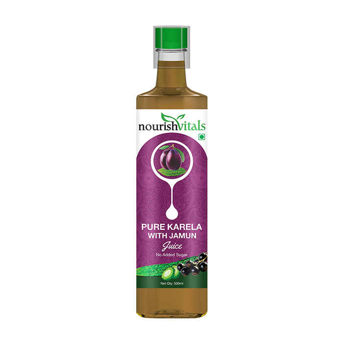 Buy Nourish Vitals Pure Karela With Jamun Juice (500 ml) - Purplle