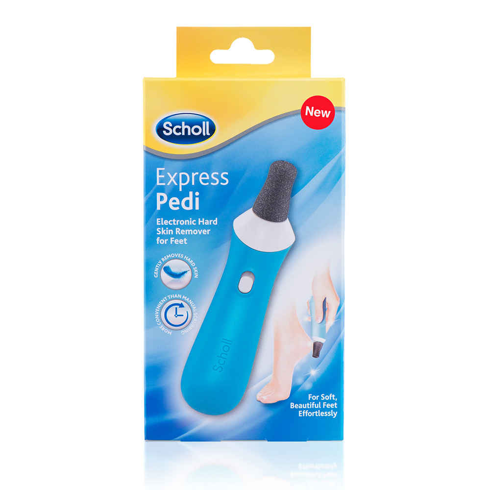 Buy Scholl Express Pedi Electronic Hard Skin Remover For Feet (199 g) - Purplle