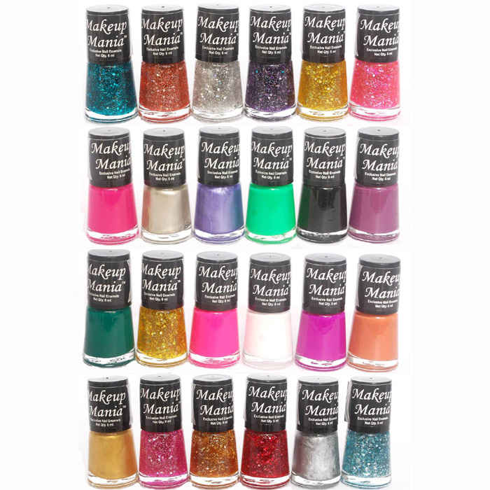 Buy Makeup Mania Exclusive Nail Polish Set of 24 Pcs (Multicolor Set # 71-82) - Purplle