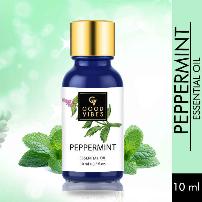 Buy Good Vibes Peppermint 100% Pure Essential Oil | Anti-Fungal, Hair Growth, Cures Skin | 100% Vegetarian, No Synthetics, No Animal Testing (10 ml) - Purplle