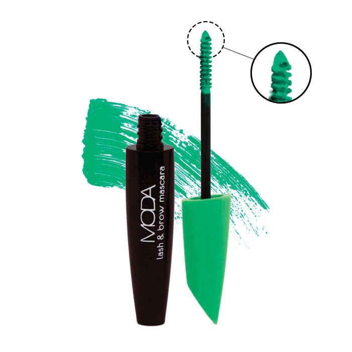 Buy Moda Cosmetics Lash & Brow Mascara 01 Green - Purplle