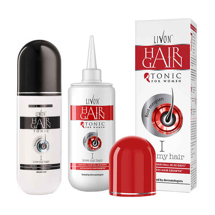Buy Livon Hair Gain Tonic for Men (150 ml) + Livon Hair Gain Tonic For Women (150 ml) - Purplle