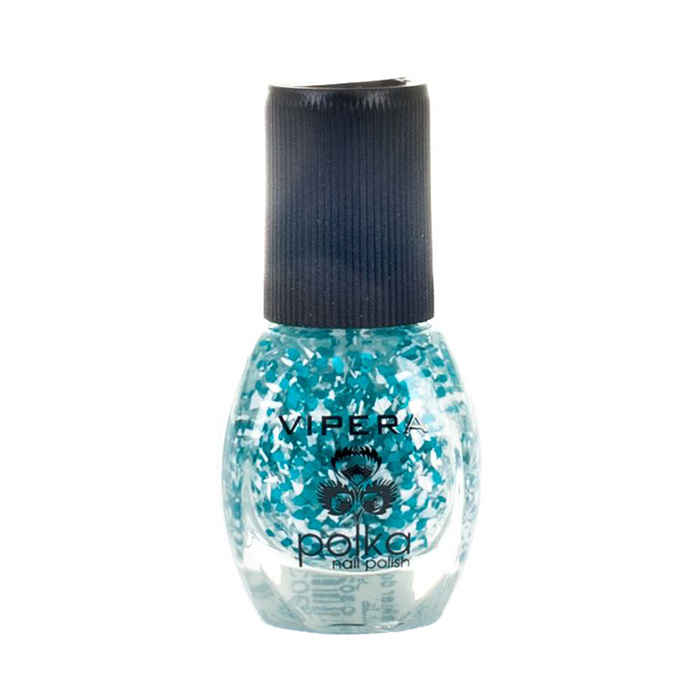 Buy Vipera Nail Polish Glitter Polka Blue Sapphire 96 (5.5 ml) - Purplle