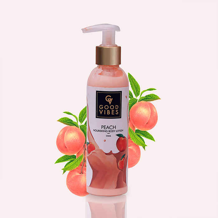 Buy Good Vibes Nourishing Body Lotion - Peach (200 ml) - Purplle