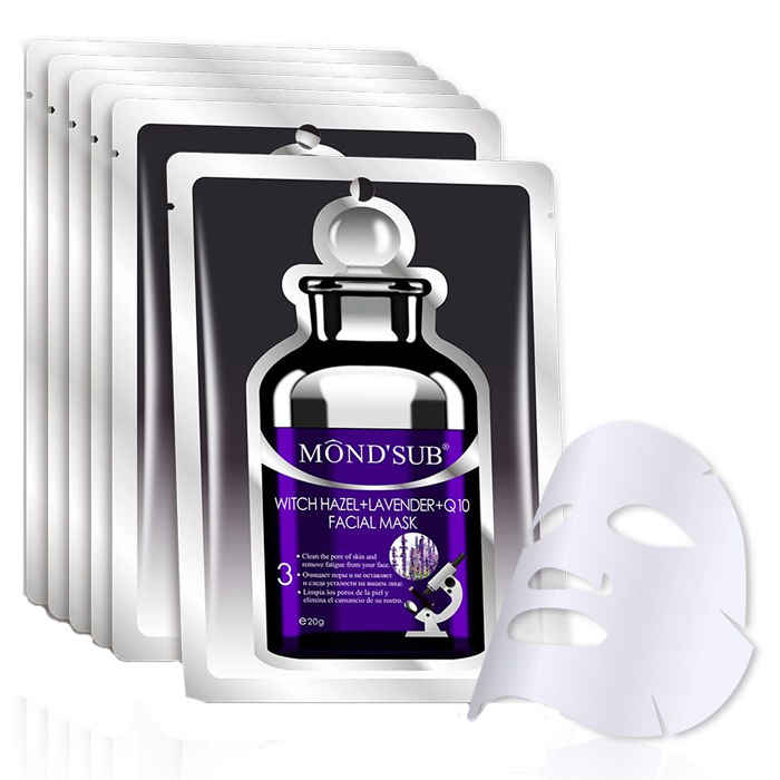 Buy Mond'Sub Witch Hazel+Lavender + Q10 Face Mask Sheet Pack Of 1 - Purplle