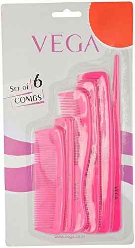 Buy Vega Set of 6 Combs-HCS-02 - Purplle