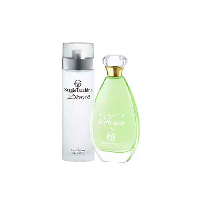 Buy Sergio Tacchini Donna For Woman EDT (75 ml) + Sergio Tacchini Always With You For Woman EDT (100 ml) - Purplle