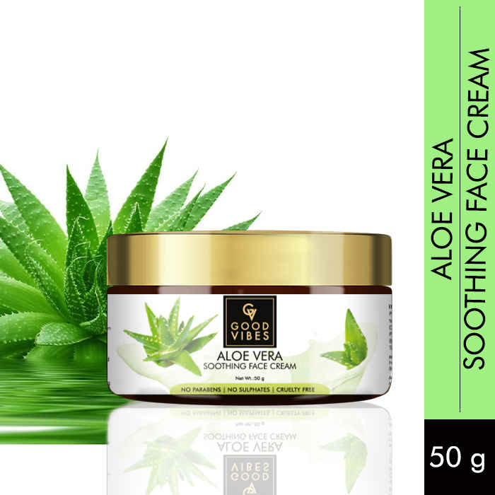 Buy Good Vibes Soothing Face Cream - Aloe Vera (50 g) - Purplle