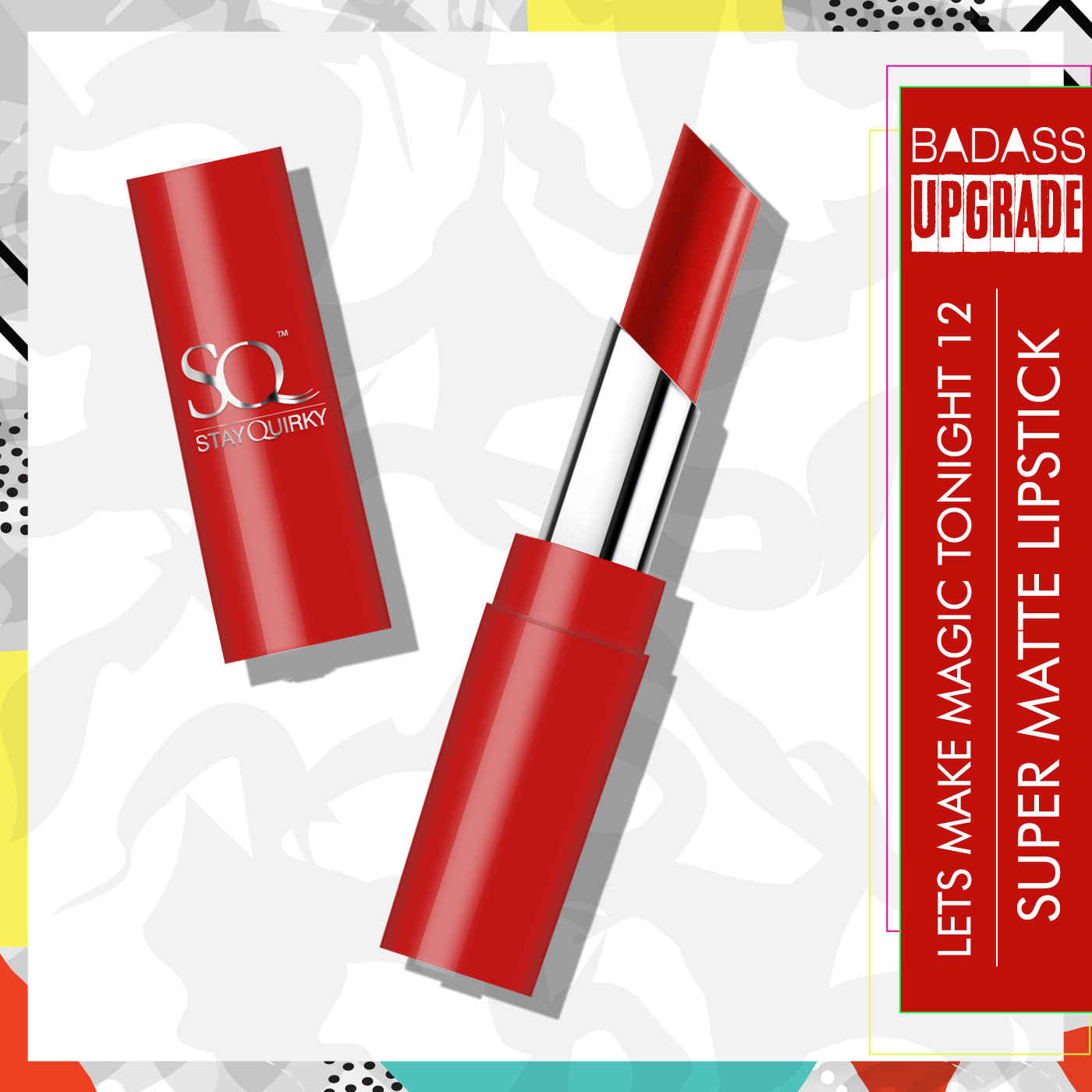 Buy Stay Quirky Lipstick, Super Matte, Maroon, Badass - Let's Make Magic Tonight 12 - Purplle