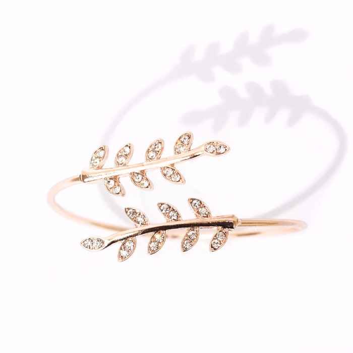 Buy Joker & Witch Grecian Leaves Gold Bracelet - Purplle