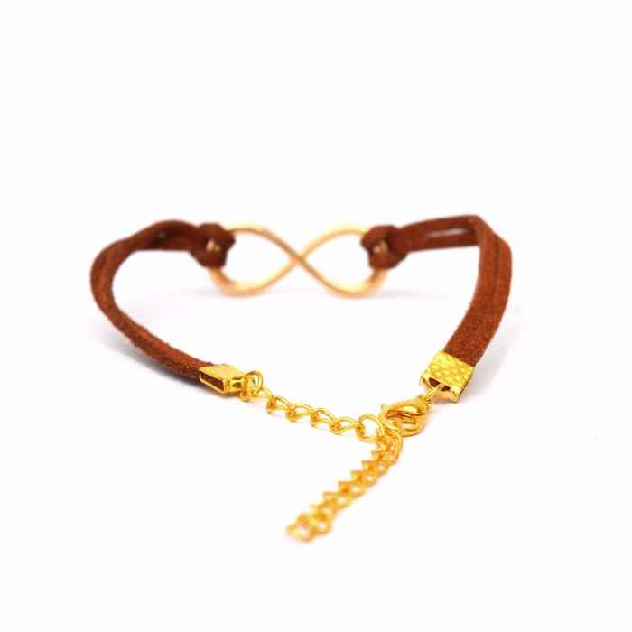Buy Joker & Witch Brown Infinity Bracelet - Purplle