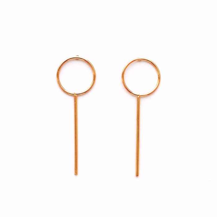 Buy Joker & Witch Gold Minimal Loop Earrings - Purplle