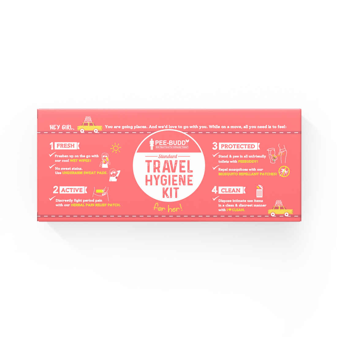 Buy PeeBuddy Standard Travel Hygiene Kit For Her - Purplle