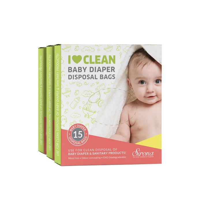 Buy Baby Diapers & Sanitary Disposal Bag by SIRONA (45 Pcs - 3 Packs) - Purplle
