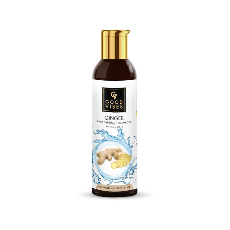 Buy Good Vibes Anti Dandruff Shampoo - Ginger (120 ml) - Purplle