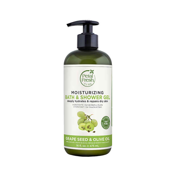 Buy Petal Fresh Pure Grape Seed & Olive Oil Bath & Shower Gel (475 ml) - Purplle