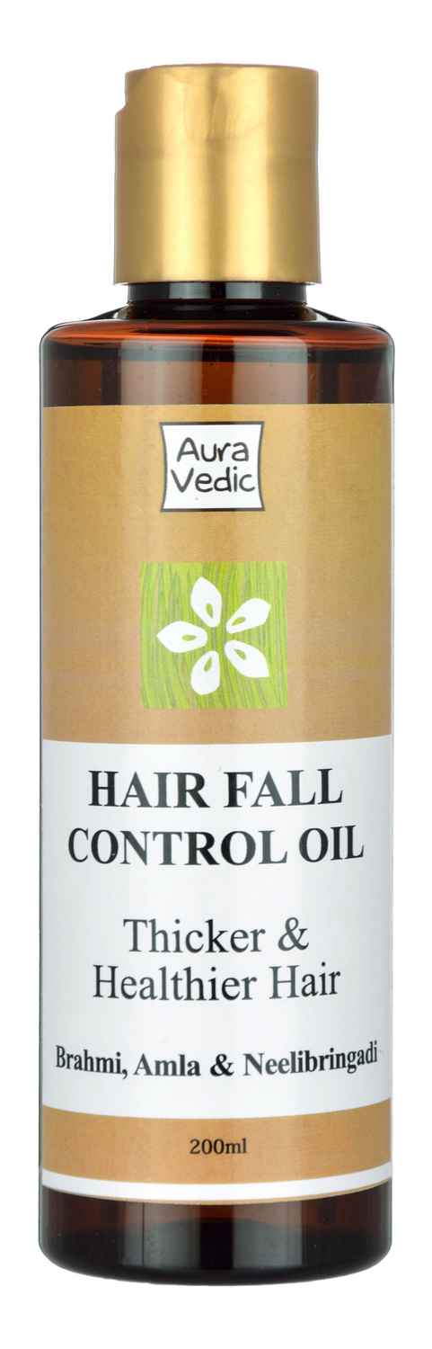 Buy Auravedic Hair Fall Control Oil (200 ml) - Purplle