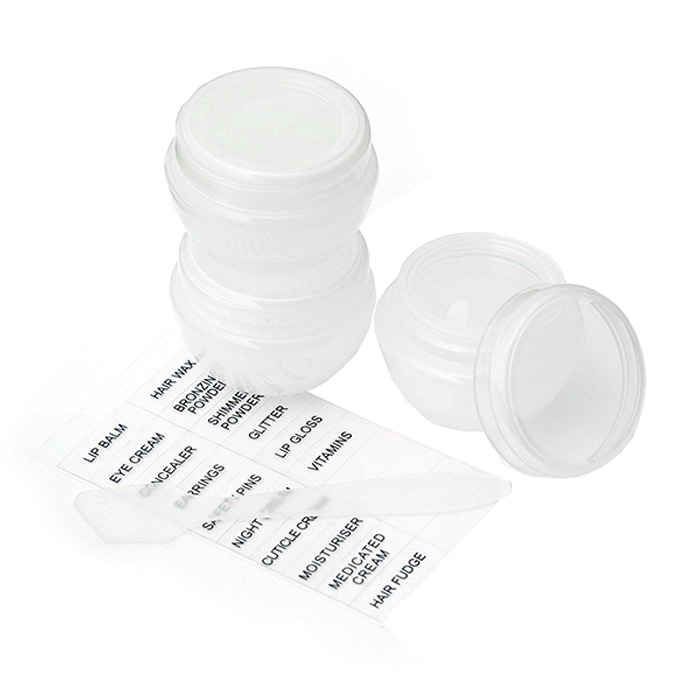 Buy Basicare Cosmetic Travel Jars - Purplle