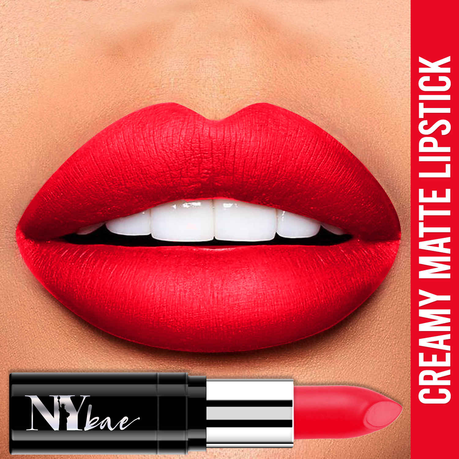Buy NY Bae Creamy Matte Lipstick | Red | Transfer Resistant | Highly Pigmented- Gossip Girl 24 - Purplle