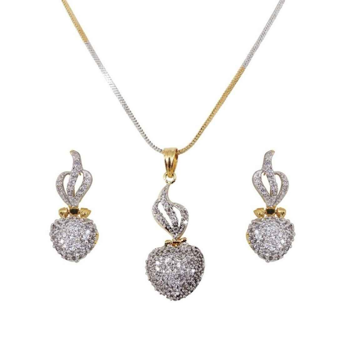 Buy Royal Bling Ad Hearts Pendant Set - Purplle