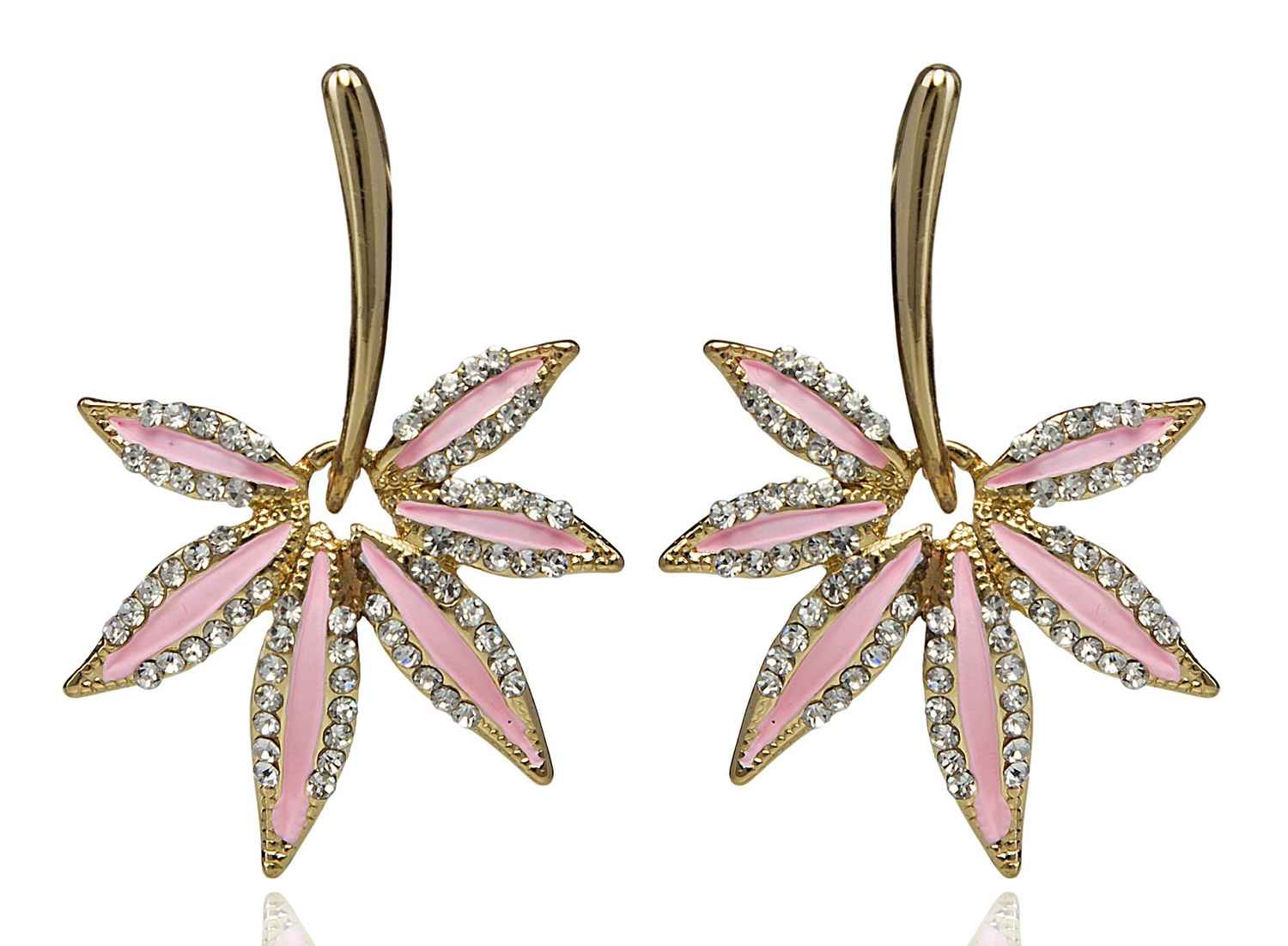 Buy Crunchy Fashion Multicolored Leaves Drop Earrings - Purplle