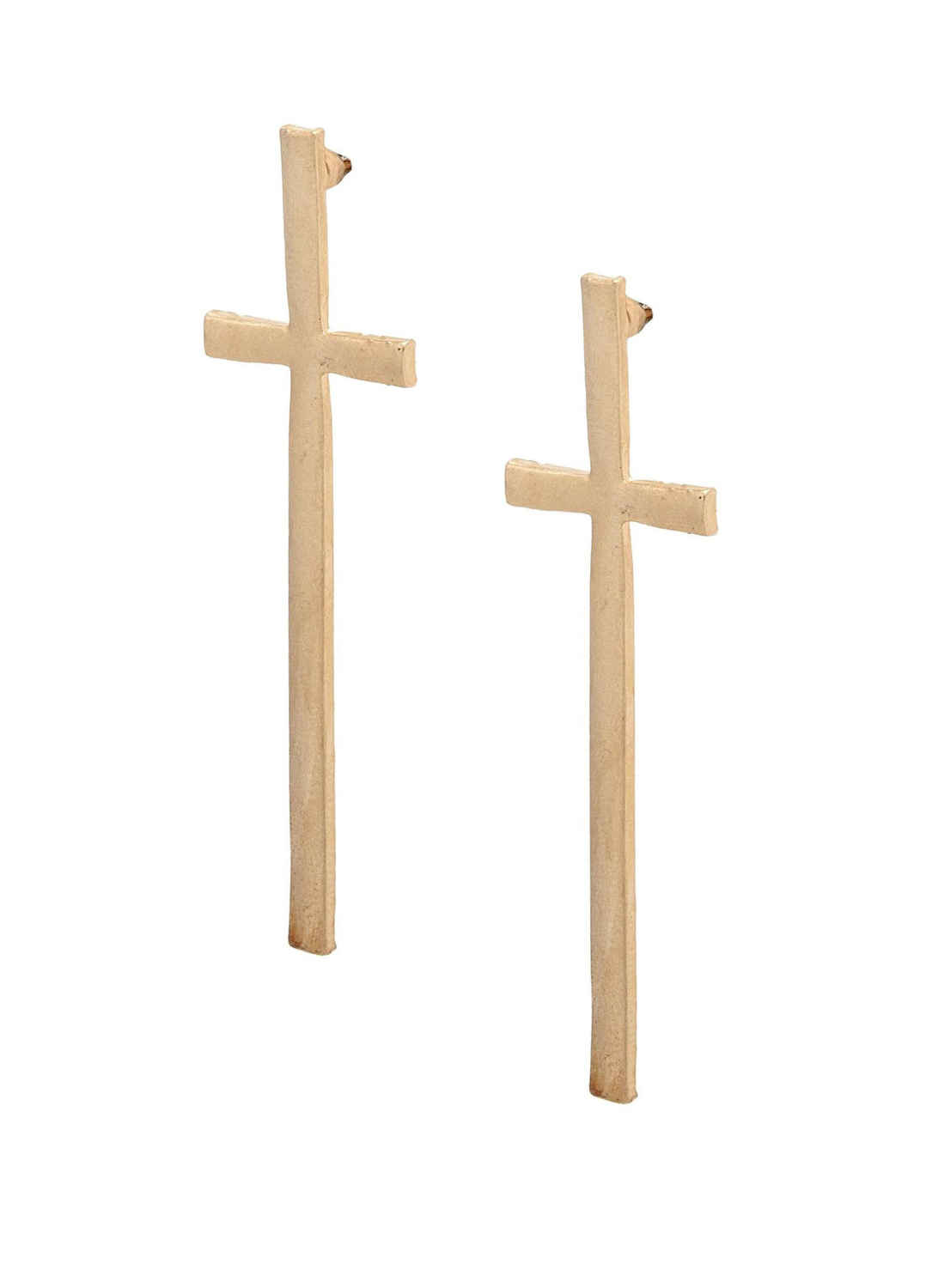 Buy Crunchy Fashion Cross Studs - Purplle