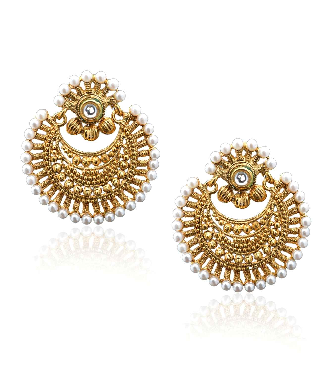 Buy Royal Bling Effing Pearl Delight Earring - Purplle