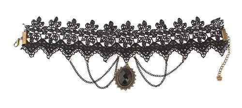 Buy Crunchy Fashion Lace Necklace - Purplle
