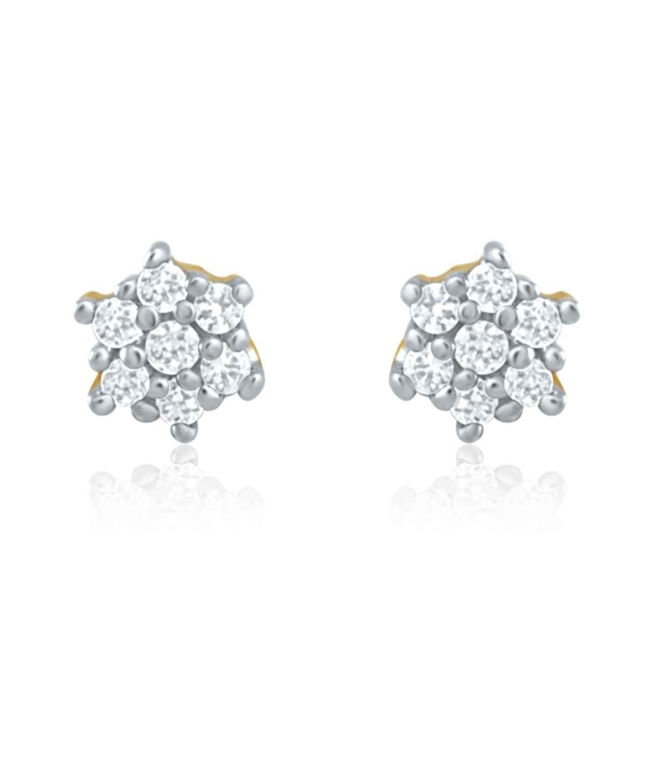 Buy Crunchy Fashion Little Flower Zircon Studs - Purplle
