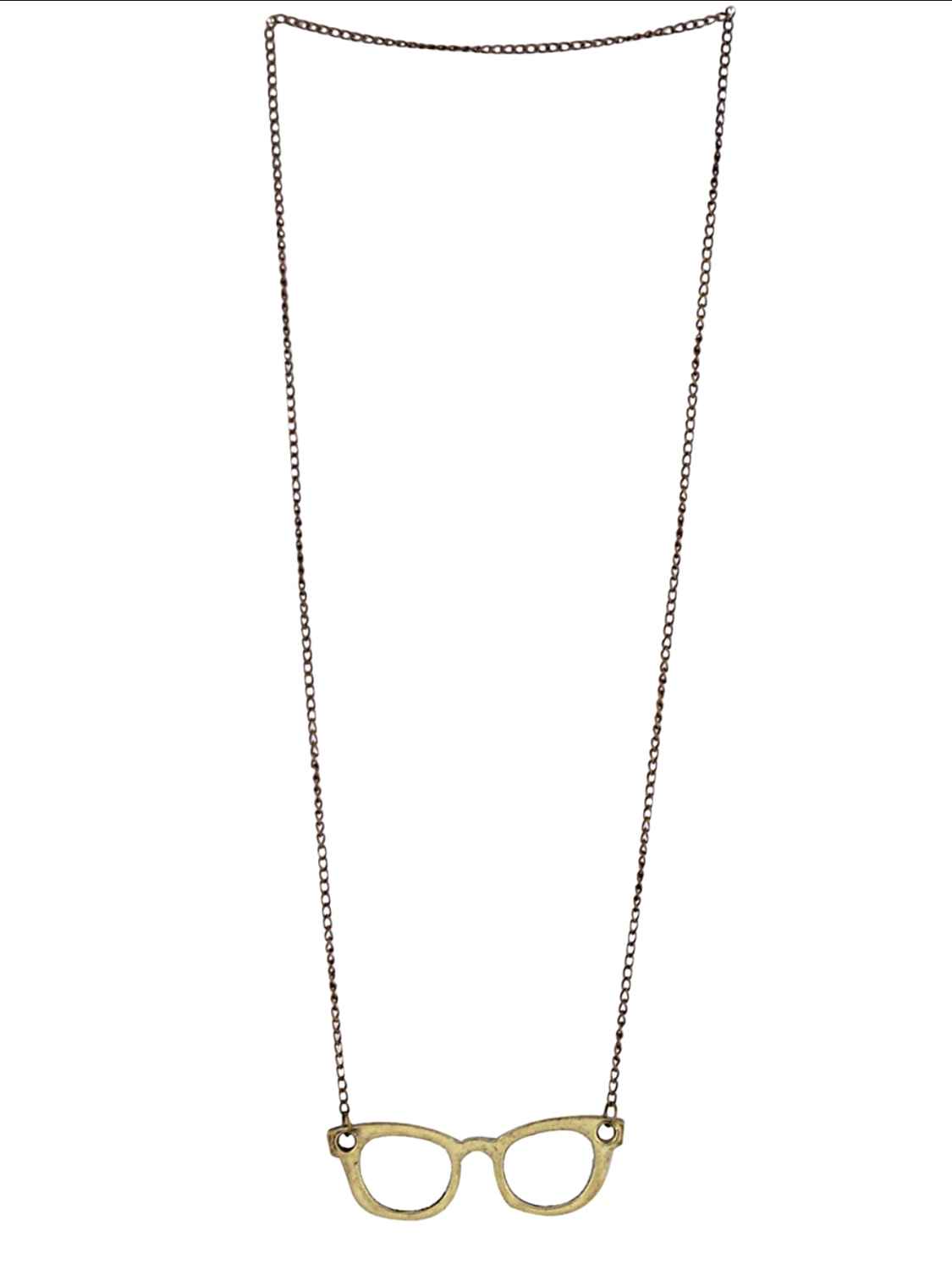 Buy Crunchy Fashion Nerdy Me Pendant Necklace - Purplle