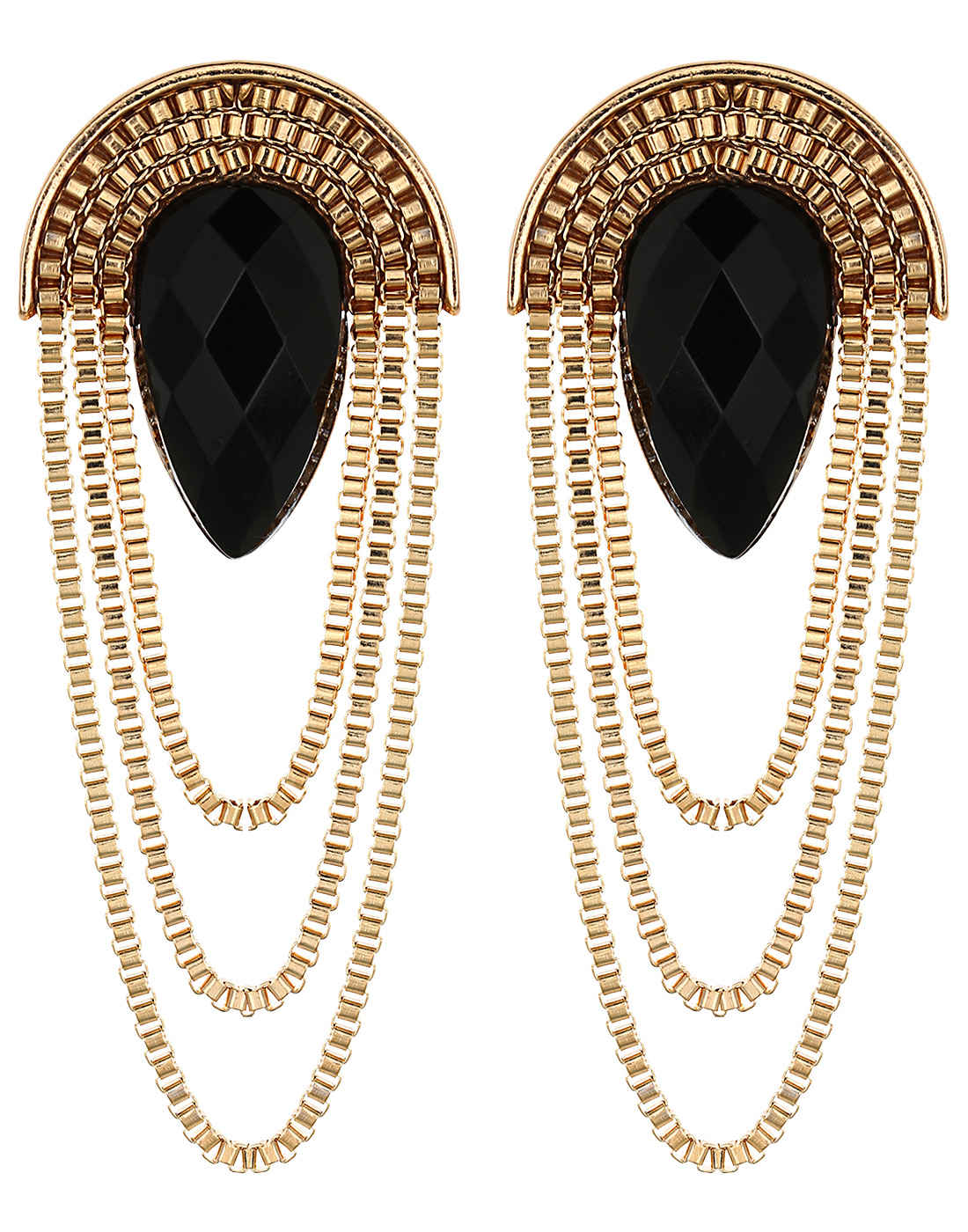 Buy Crunchy Fashion Party Girl Black Earrings - Purplle