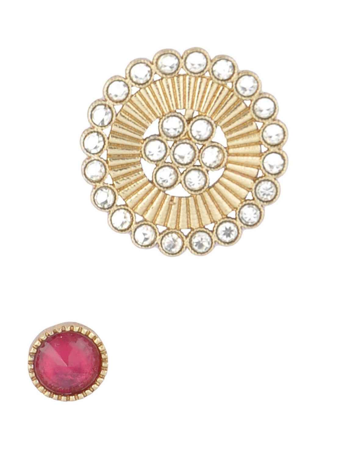 Buy Crunchy Fashion Roseate Dual Stud Earing - Purplle