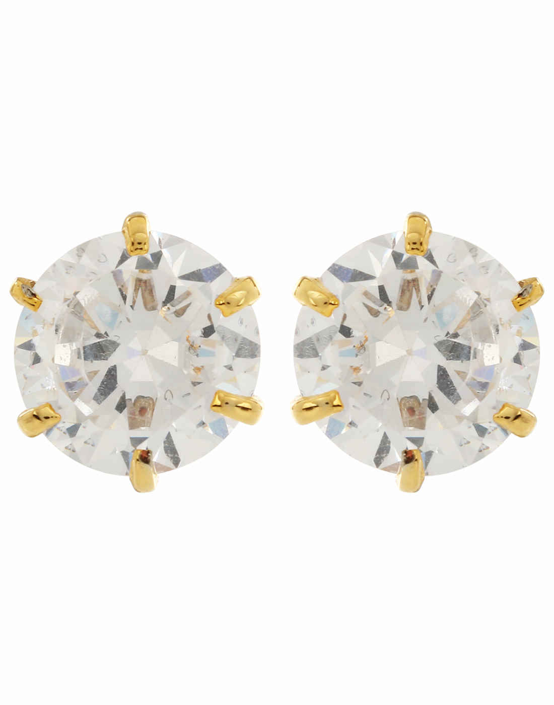 Buy Crunchy Fashion Round Zircon Studs - Purplle