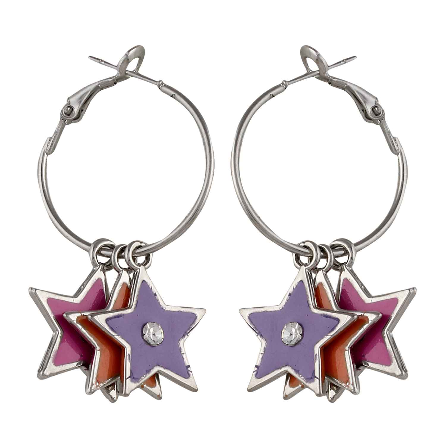 Buy Crunchy Fashion Shine Like a Hangging Star Earrings - Purplle