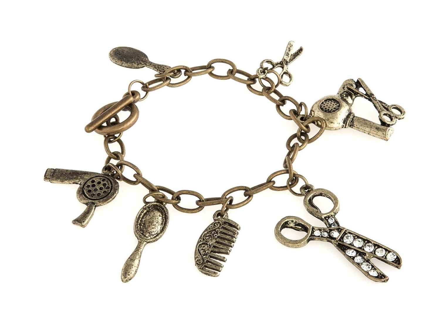 Buy Crunchy Fashion Shoes of Cinderella Charm Bracelet - Purplle