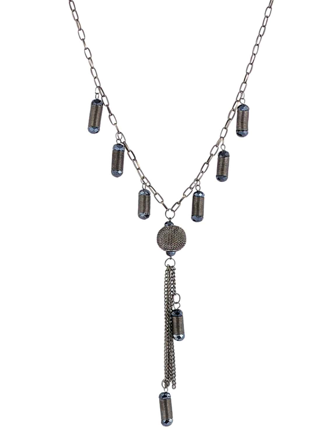 Buy Crunchy Fashion Stunning Charms Tassel Necklace - Purplle