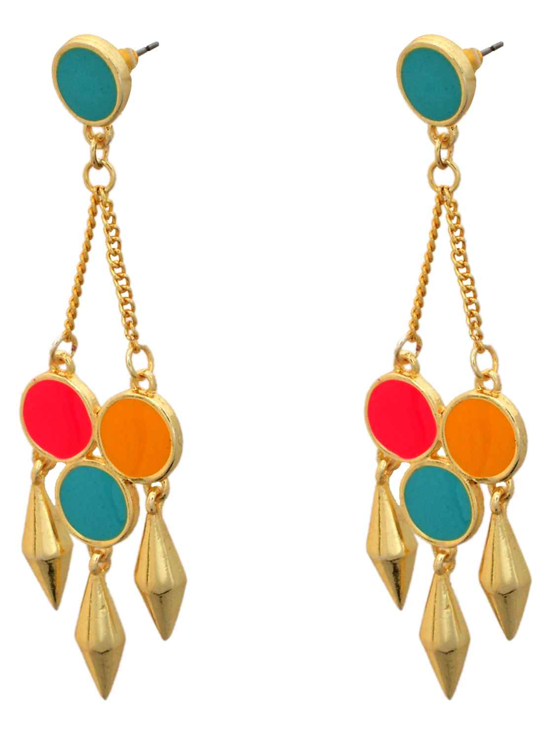 Buy Crunchy Fashion Voguish Blush Earrings - Purplle