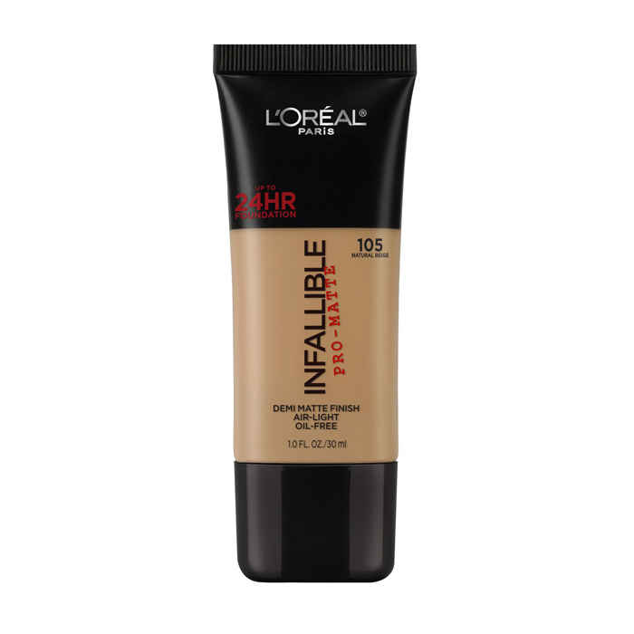 Buy L'Oreal Paris Infallible ProMatte Foundation Natural Beige 105 (30 ml) - Purplle