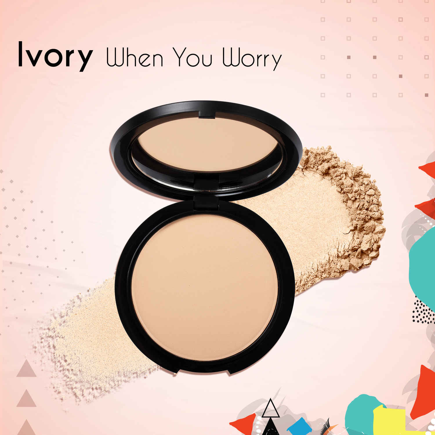 Buy Stay Quirky Compact Powder For Fair Skin| Long Lasting| UV Rays Protection| Lightweight| Vegan| Paraben Free - Ivory When You Worry 1 - Purplle