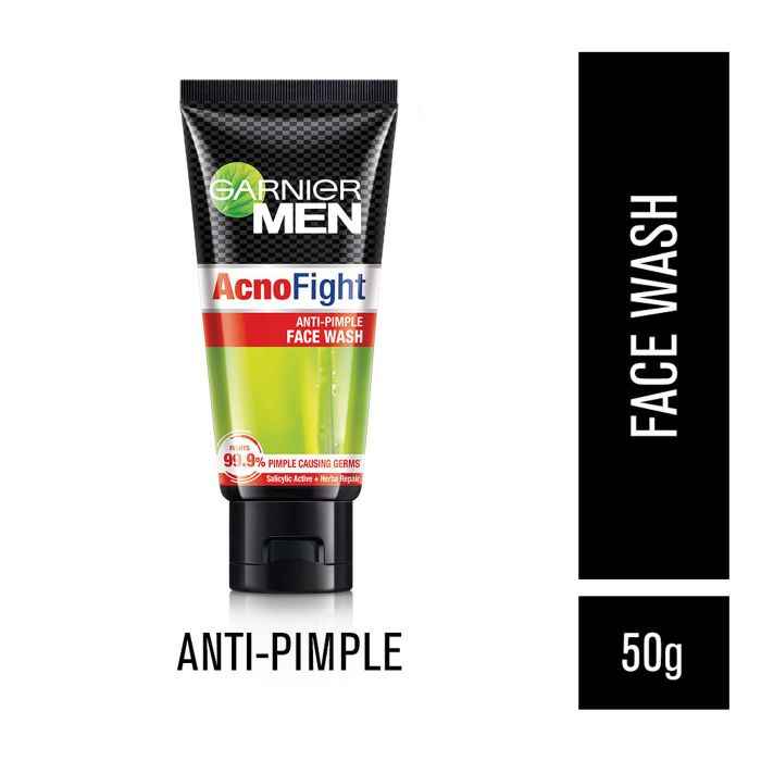 Buy Garnier Men Acno Fight Pimple Clearing Face Wash (50 g) - Purplle