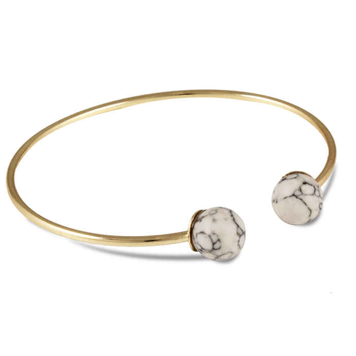 Buy Karatcart Gold Metal White Turquoise Bracelet For Women - Purplle