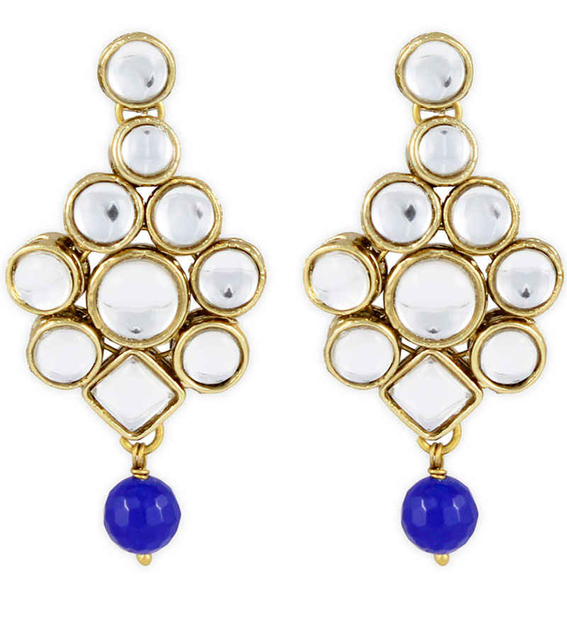 Buy Karatcart Dangle & Drop Earring For Women (Blue) - Purplle