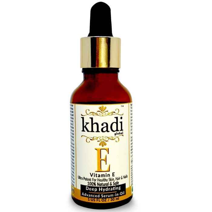Buy Khadi Global Deep Hydrating Advanced Vitamin E Skin & Hair Serum - In - Oil (30 ml) - Purplle