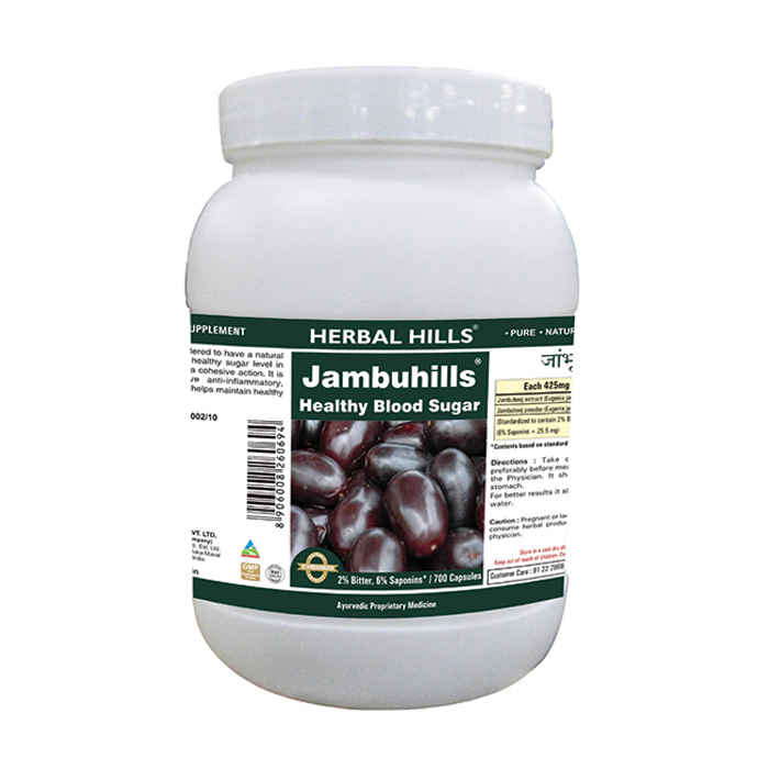 Buy Herbal Hills Jambuhills - Value Pack 700 caps - Purplle