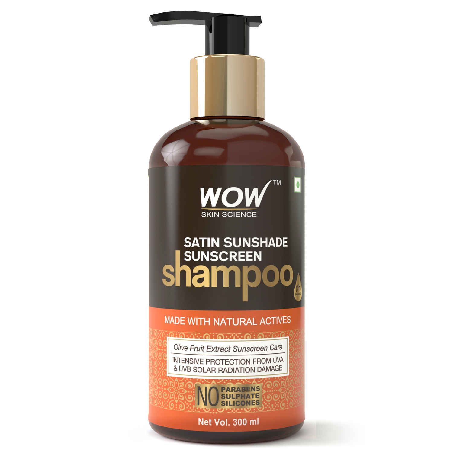Buy WOW Skin Science Satin Sunshade Sunscreen Shampoo (300 ml) - Purplle